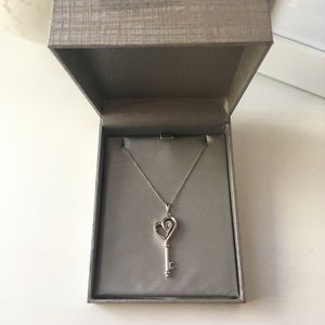 Zales Key To My Heart Sterling Silver Necklace